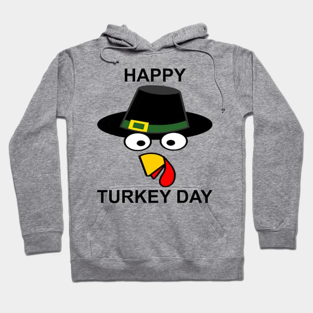 Happy Turkey Day Thanksgiving Funny Gift Hoodie by karascom